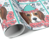 Beagle Geschenkpapier (Rolleneckpunkt)