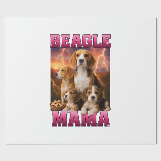 Beagle geschenkpapier (Flach)