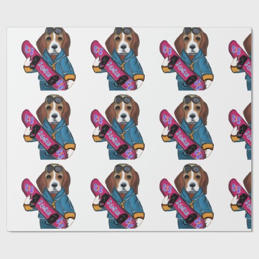 BEAGLE GESCHENKPAPIER (Flach)