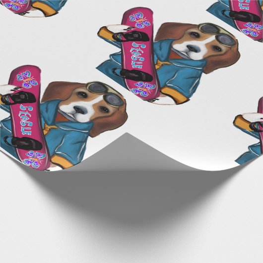 BEAGLE GESCHENKPAPIER (Ecke)