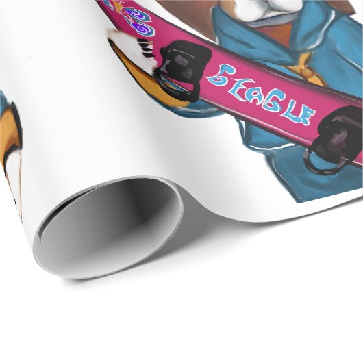 BEAGLE GESCHENKPAPIER (Rolleneckpunkt)