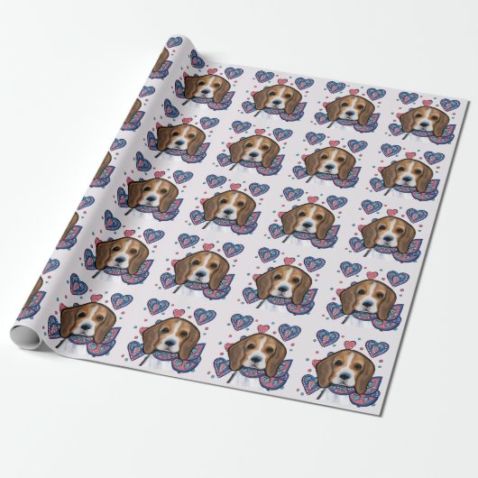 Beagle Geschenkpapier (Ungerollt)