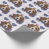 Beagle Geschenkpapier (Ecke)
