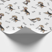Beagle Geschenkpapier (Ecke)