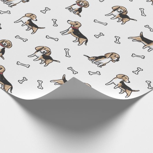 Beagle Geschenkpapier (Ecke)