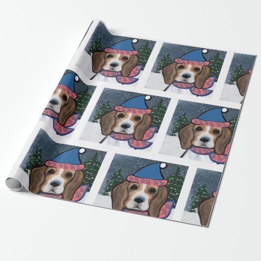 BEAGLE GESCHENKPAPIER (Ungerollt)