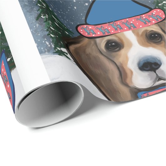 BEAGLE GESCHENKPAPIER (Rolleneckpunkt)