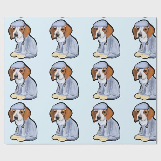 BEAGLE GESCHENKPAPIER (Flach)