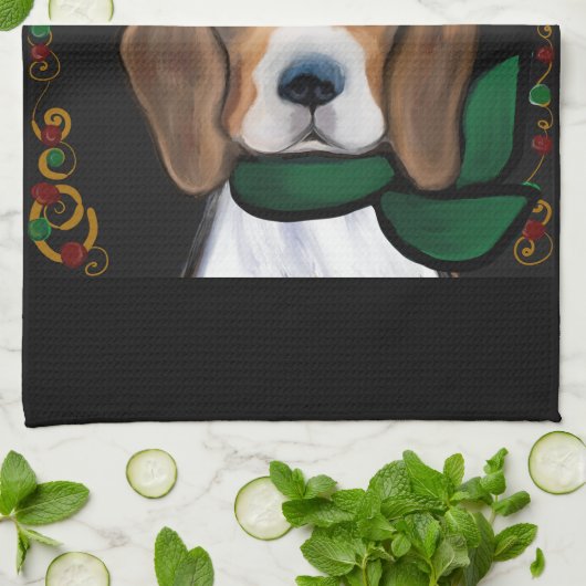 Beagle Geschirrtuch (Gefaltet)