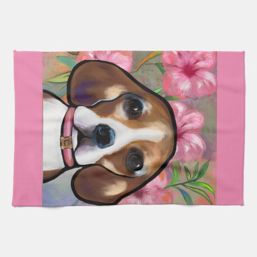 Beagle Geschirrtuch (Horizontal)