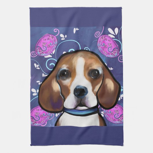 Beagle Geschirrtuch (Vertikal)