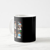 Beagle Gesichtsmaske/ Sonnenschein Beagle Kaffeetasse (Vorderseite Links)