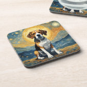 Beagle Getränkeuntersetzer (Linke Seite)