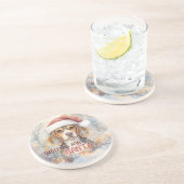 Beagle Gewartet Weihnachten Getränkeuntersetzer (Seite)