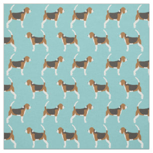 Beagle-Gewebe - niedliche Beagle-Hundeflocken für Stoff