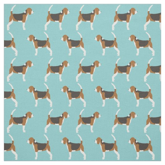 Beagle-Gewebe - niedliche Beagle-Hundeflocken für  Stoff (Muster)