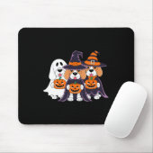Beagle Ghost Pumpkin Halloween Design für Hunde-Li Mousepad (Mit Mouse)