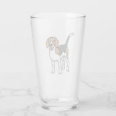 Beagle Glas (Rückseite)