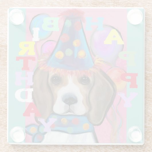 BEAGLE GLASUNTERSETZER (Rückseite)