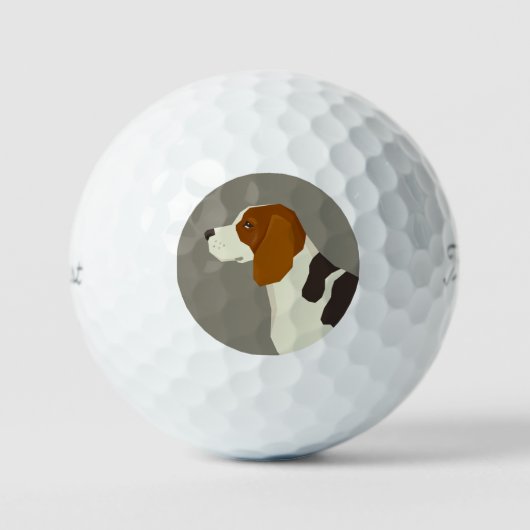 Beagle Golf Balls Golfball (Vorderseite)