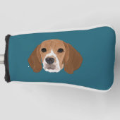 Beagle Golf Head Cover Headcover (Vorderseite)