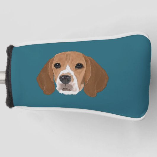 Beagle Golf Head Cover Headcover (Vorderseite)