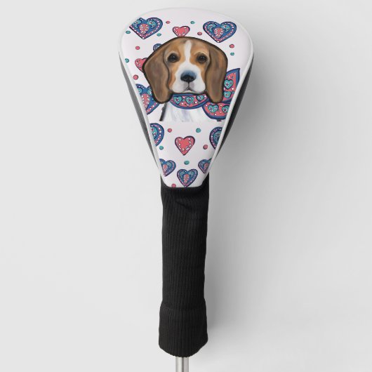 Beagle Golf Headcover (Vorderseite)