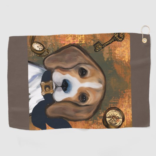 Beagle Golfhandtuch (Horizontal)