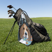 Beagle Golfhandtuch (Gras)