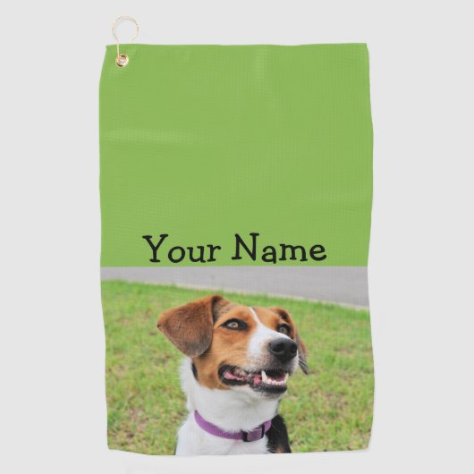 Beagle Golfhandtuch (Vorderseite)