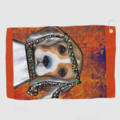 Beagle Golfhandtuch (Horizontal)