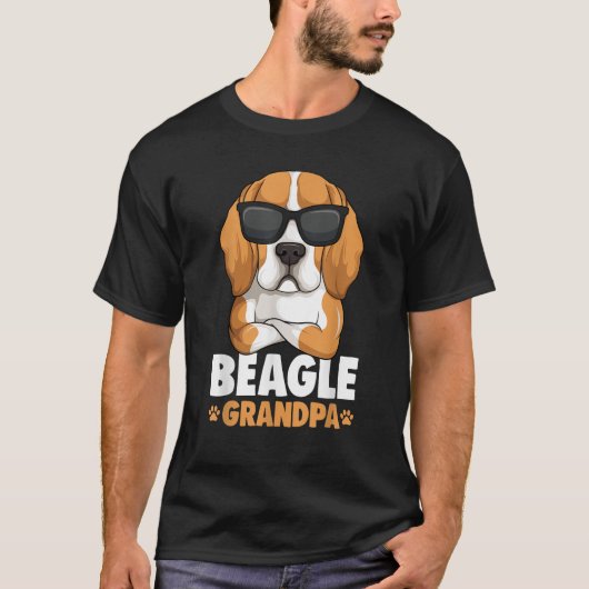 Beagle Grandpa Dog for Men T-Shirt (Vorderseite)