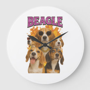 Beagle          große wanduhr