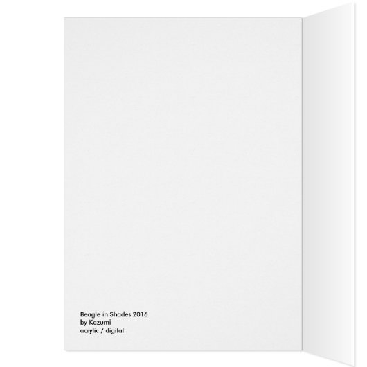 Beagle - grüner Rahmen (Innen (Links))