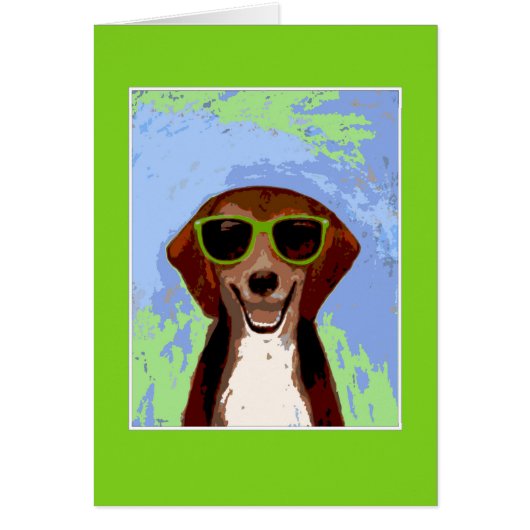 Beagle - grüner Rahmen (Vorne)