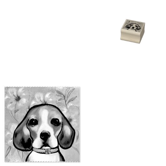 Beagle Gummistempel (Stempel)