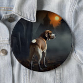 Beagle Halloween Beängstigend Button (Beispiel)