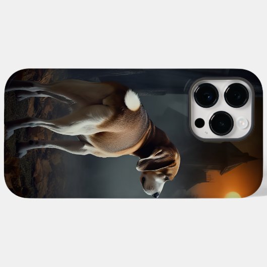 Beagle Halloween Beängstigend Case-Mate iPhone Hülle (Rückseite (Horizontal))