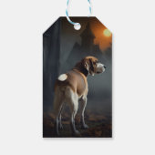 Beagle Halloween Beängstigend Geschenkanhänger (Rückseite)