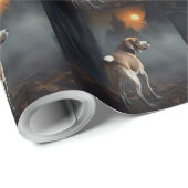 Beagle Halloween Beängstigend Geschenkpapier (Rolleneckpunkt)