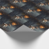 Beagle Halloween Beängstigend Geschenkpapier (Ecke)