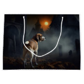 Beagle Halloween Beängstigend Große Geschenktüte (Vorderseite)