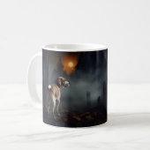 Beagle Halloween Beängstigend Kaffeetasse (Vorderseite Links)