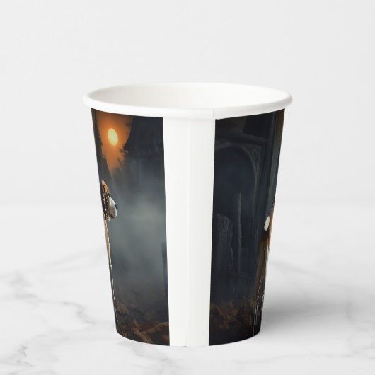 Beagle Halloween Beängstigend Pappbecher (Rechts)