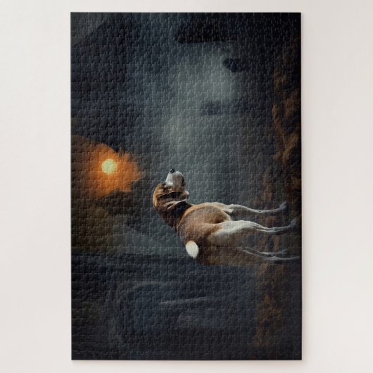 Beagle Halloween Beängstigend Puzzle (Vertikal)