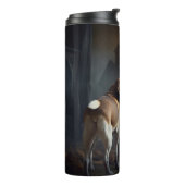 Beagle Halloween Beängstigend Thermosbecher (Nach links gedreht)