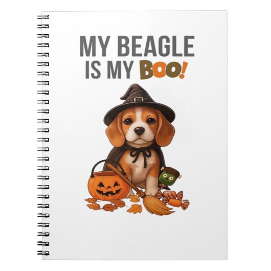 Beagle Halloween Costume  My Beagle is My Boo Dog  Notizblock (Vorderseite)