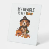 Beagle Halloween Costume  My Beagle is My Boo Dog  Sockelschild (Vorderseite)