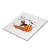 Beagle Halloween Fliese (Seite)