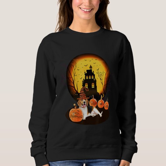 Beagle Halloween For Kids Mom Dad Love Dog Sweatshirt (Vorderseite)